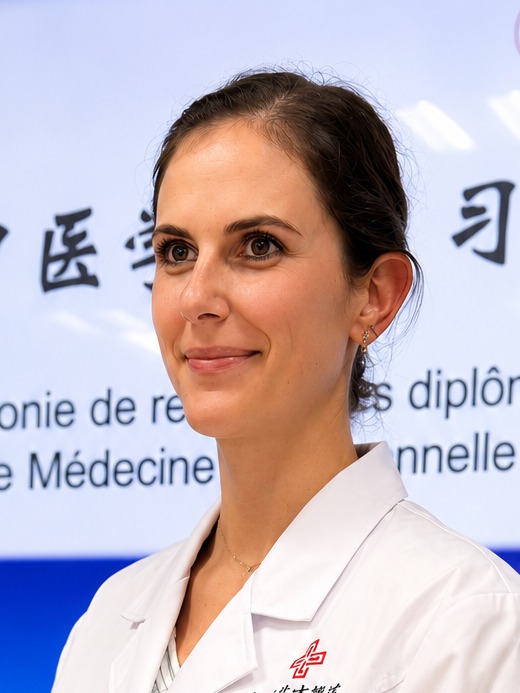 Virginie Salomon, thérapeute en médecine traditionnelle chinoise, dans son cabinet à Trémery